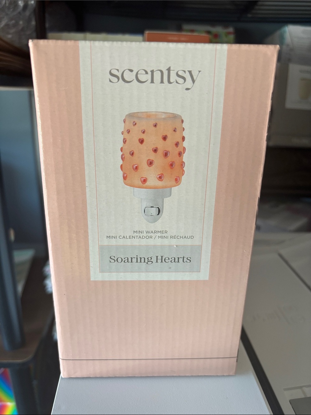 Scentsy Soaring Hearts Mini Warmer - Blush Pink